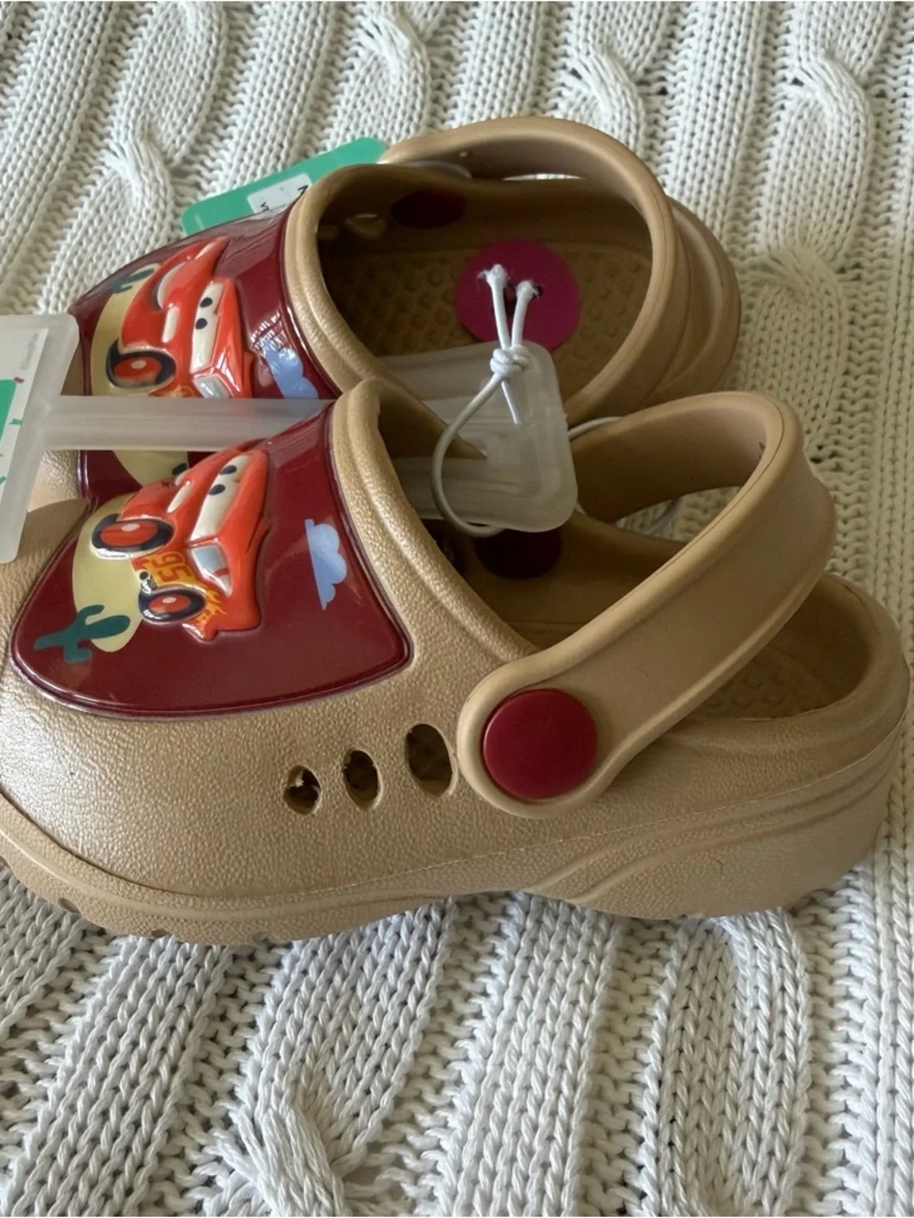 Disney Cars Lightning McQueen Shoes Clogs Size 4 Baby Toddler Boys Shoes NEW